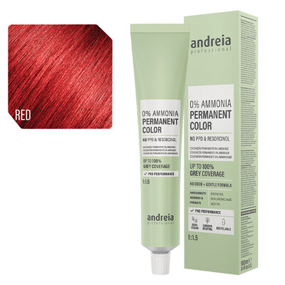 ANDREIA COULEUR PERMANENTE 0% AMMONIAQUE MIX TON ROUGE