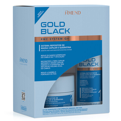 Amend Gold Black RMC System Q+ Repositor de Masa Capilar y Queratina