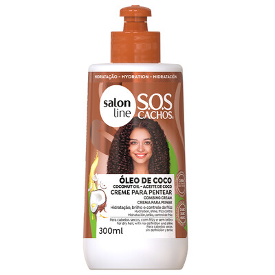 Salon Line S.O.S Cachos Óleo de Coco Crema de peinar