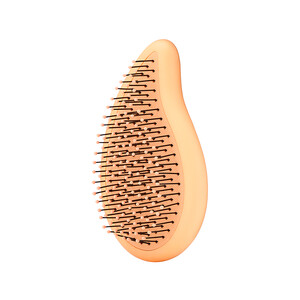 WET BRUSH GO GREEN PALM DETANGLER ORANGE COCONUT OIL HAIRBRUSH