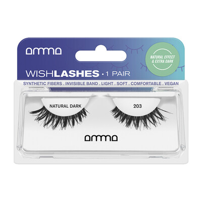 AMMA WISHLASHES FAUX CILS EFFET NATUREL FONCÉ 203