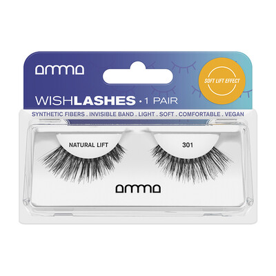 AMMA Wishlashes Pestañas postizas efecto Natural y Lift 301