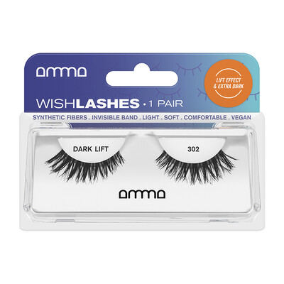 AMMA WISHLASHES FALSE EYELASHES LIFT EFFECT DARK 302