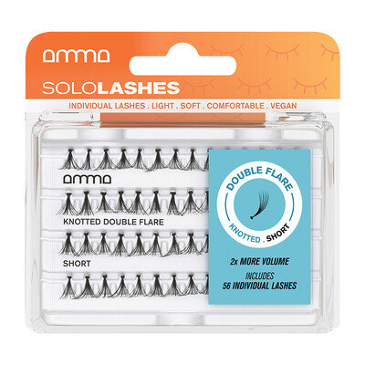 AMMA SOLOLASHES PESTANAS POSTIÇAS COM NÓ DOUBLE FLARE S