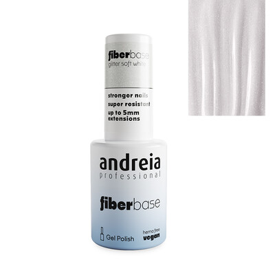 ANDREIA BASE FIBRE GLITTER DOUX BLANC