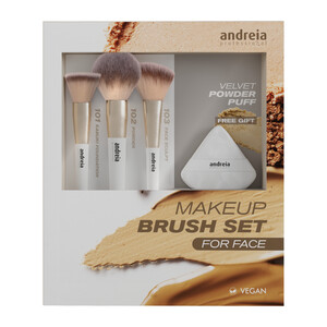 Andreia Estuche Makeup Brish Set para el rostro