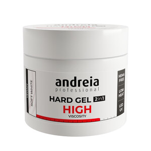 ANDREIA HARD GEL 2IN1 GEL DE CONSTRUCTION HAUTE VISCOSITÉ BLANC DOUX