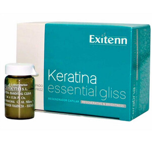 EXITENN KERATIN ESSENTIAL GLISS AMPOULES POUR CHEVEUX