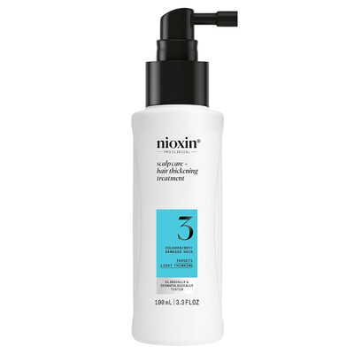 NIOXIN SISTEMA 3 TRATAMENTO LEAVE-IN CABELOS PINTADOS PERDA DENSIDADE LEVE