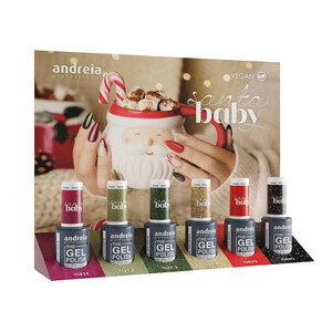 ANDREIA THE GEL POLISH COLEÇÃO SANTA BABY OFERTA MINI EXPOSITOR