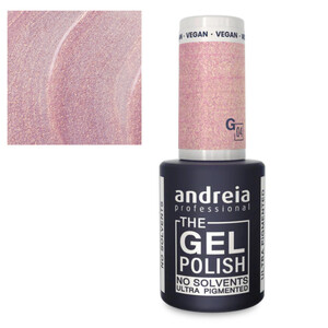 ANDREIA THE GEL POLISH G04 GLITTER ROSA E DOURADO