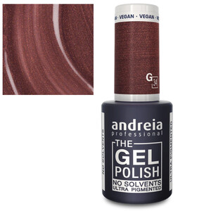 Andreia The Gel Polish G34 esmalte de uñas en gel Marrón metalizado