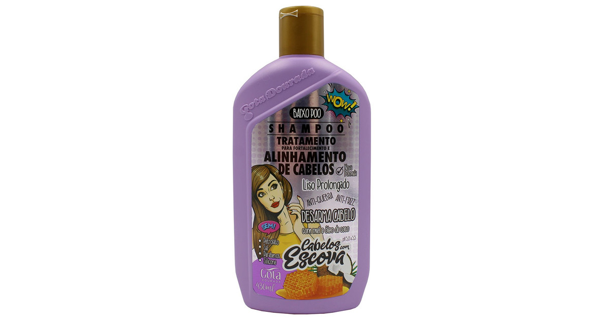 Gota Dourada Hair Treatment Shampoo With Brush - 430Ml »...
