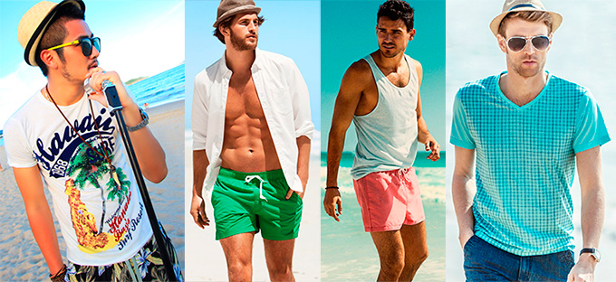 roupas para praia masculina